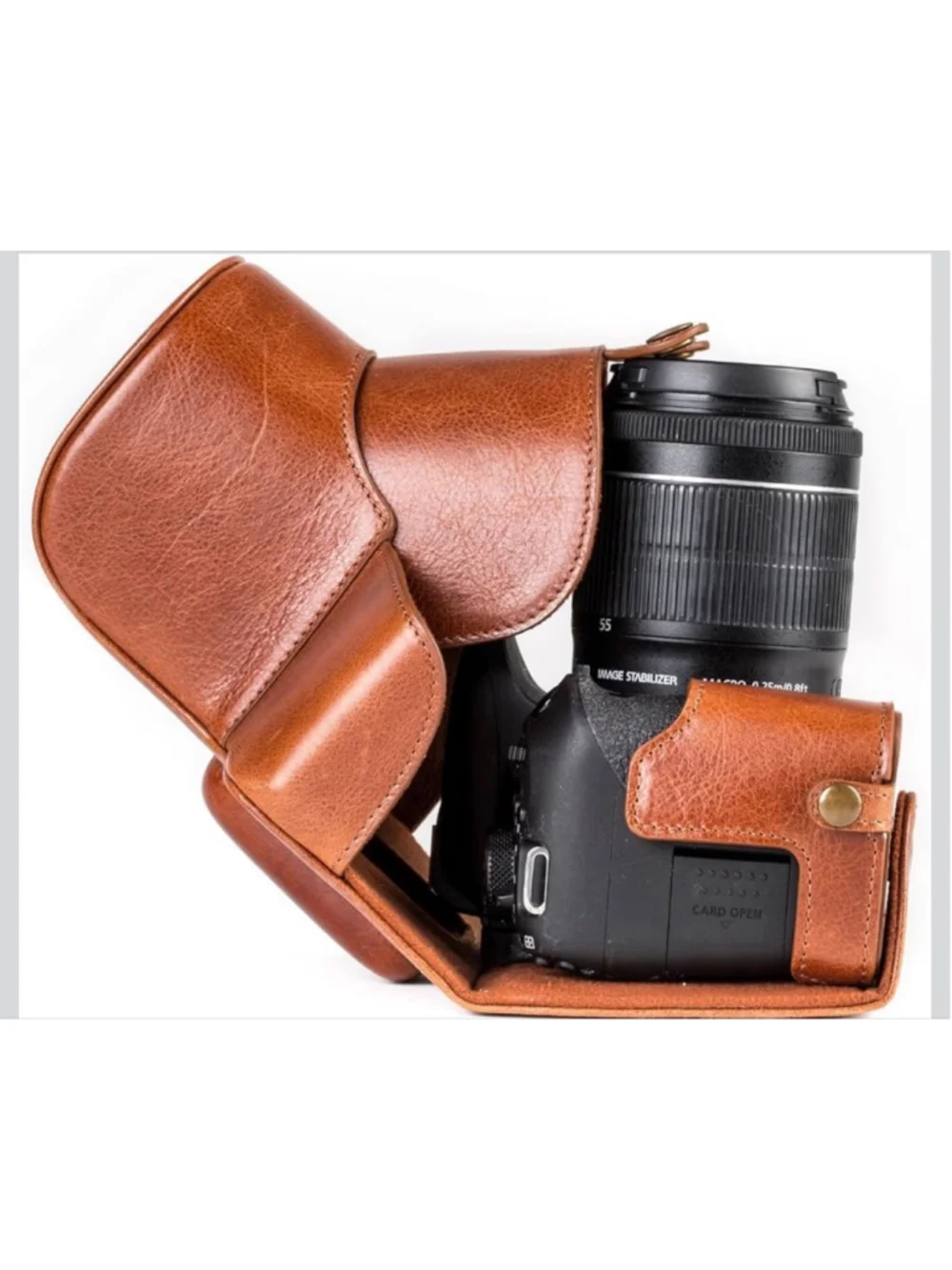 NEW MegaGear MG1193 Ever Ready Genuine Leather Camera Case Compatible w/ Canon